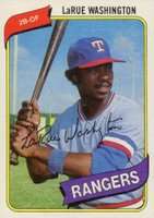 1980 Topps #233 LaRue Washington Baseball Card