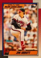 1990 Topps '89 M.L. Debut #1 Jim Abbott Baseball Card