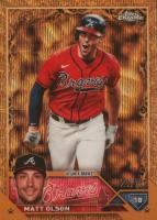 2023 Topps Gilded Collection #71 Matt Olson Wave Gold Etch Baseball Card