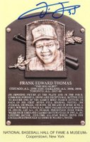 1999 Hall of Fame Autographs # Frank Thomas Yellow HOF Plaque Baseball Card