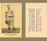 1917 Weil Baking Co. #73 Olaf Henriksen Baseball Card