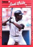 1990 Donruss #335 Jose Uribe Baseball Card