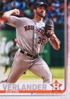 2019 Topps #57 Justin Verlander Pitching Baseball Card