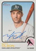 2022 Topps Heritage Real One Autographs #ROAMO Matt Olson Baseball Card