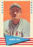 1961 Fleer #63 Johnny Mize Baseball Card