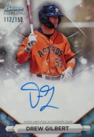 2023 Bowman Sterling Prospect Autographs #PADG Drew Gilbert Refractor Baseball Card