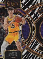 2023 Panini Select #149 Austin Reaves Zebra Prizm Basketball Card
