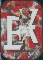 1999 Skybox E-X E-Xceptional #3 Allen Iverson Red Basketball Card