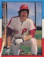 1982 Topps Stickers #3 Mike Schmidt Baseball Card