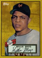 2012 Topps Factory Set Bonus Gold Refractor #261 Willie Mays 1952 Baseball Card