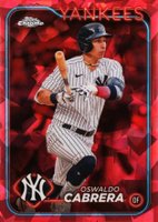2024 Topps Chrome Sapphire #479 Oswaldo Cabrera Red Baseball Card