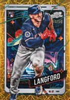 2024 Topps Chrome Cosmic #139 Wyatt Langford Gold Interstellar Refractor Baseball Card