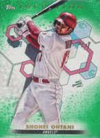 2022 Topps Inception #50 Shohei Ohtani Green Baseball Card