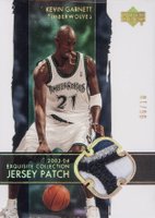 2003 Upper Deck Exquisite Collection #21-P Kevin Garnett Patch Basketball Card