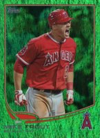 2013 Topps #338 Mike Trout Emerald Baseball Card