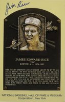 1999 Hall of Fame Autographs # Jim Rice Yellow HOF Plaque Baseball Card