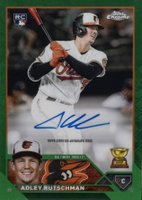 2023 Topps Chrome Logofractor Edition Refractor Chrome Autograph #RCAAR Adley Rutschman Green Baseball Card