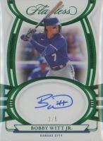 2023 Panini Flawless Flawless Signatures #FSBWJ Bobby Witt Jr. Emerald Baseball Card