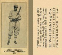 1916 Weil Baking Co. #171 Amos Strunk Baseball Card