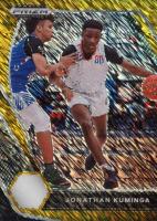 2021 Panini Prizm Draft Picks #5 Jonathan Kuminga Gold Shimmer Prizm Basketball Card