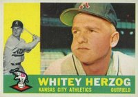 1960 Topps #92 Whitey Herzog Baseball Card