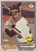 1978 O-Pee-Chee #72 Gary Alexander Baseball Card