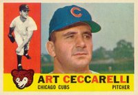 1960 Topps #156 Art Ceccarelli Baseball Card