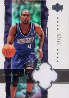2003 Upper Deck Exquisite Collection #34-J Chris Webber Jersey Basketball Card