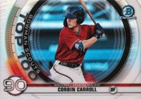 2020 Bowman Chrome Scouts' Top 100 #BTP90 Corbin Carroll Baseball Card