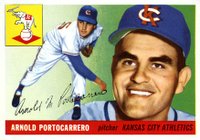 1955 Topps #77 Arnold Portocarrero Baseball Card