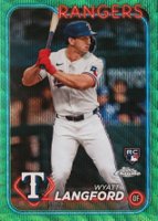 2024 Topps Chrome #122 Wyatt Langford Green Wave Baseball Card