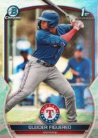 2023 Bowman Chrome Prospects #BCP59 Gleider Figuereo Lunar Glow Refractor Baseball Card