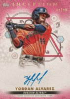 2022 Topps Inception Rookie and Emerging Stars Autographs #BRESYA Yordan Alvarez Magenta Baseball Card