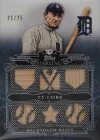 2010 Topps Sterling Sterling Stats Relics Six #SSR74 Ty Cobb 25 Baseball Card