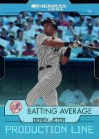 2004 Donruss Production Line Average #8 Derek Jeter Die-Cut Baseball Card