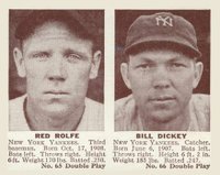 1941 Double Play #65/66 Rolfe/Dickey Baseball Card