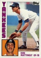 1984 Topps #8 Don Mattingly Baseball Card