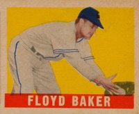 1948 Leaf #153 Floyd Baker Short Print Baseball Card