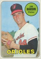 1969 Topps #610 Jim Hardin Baseball Card