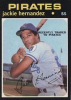 1971 O-Pee-Chee #144Y Jackie Hernandez Pirates-Yellow Letters Baseball Card