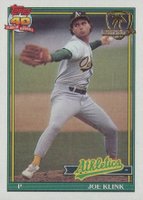1991 Topps Desert Shield #553 Joe Klink Baseball Card