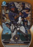 2023 Bowman Draft #BDC156 Jackson Chourio Chrome-Gold Baseball Card