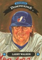 1993 Donruss Diamond Kings #DK-6 Larry Walker Baseball Card