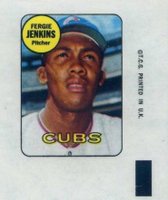 1969 Topps Decals # Fergie Jenkins Baseball Card