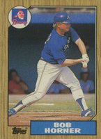 1987 Topps Tiffany #660 Bob Horner Baseball Card