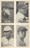 1929 Exhibits Four-on-one #28 Hayes/Jones/Myer/Rice Baseball Card