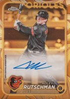 2024 Topps Gilded Collection Topps Chrome Gold Autographs #CGAAR Adley Rutschman Baseball Card