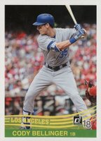 2018 Panini Donruss  #243 Cody Bellinger Gray Jersey Baseball Card