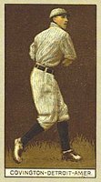 1912 Brown Backgrounds Broadleaf #35 Tex Covington Baseball Card