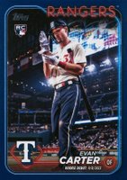 2024 Topps Update #US58 Evan Carter Royal Blue Baseball Card